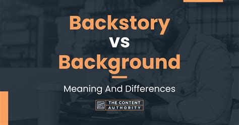 backstory meaning.
